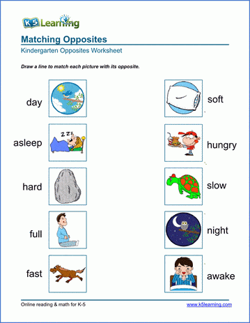 Free Preschool & Kindergarten Activity Worksheets - Printable | K5 Learning