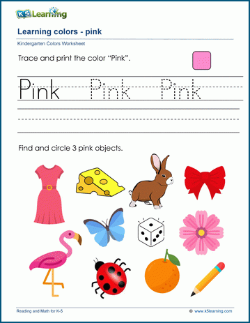 The Color Pink | K5 Learning