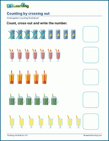 Count by crossing out worksheet