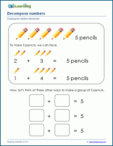Making numbers up to 10 worksheet | K5 Learning