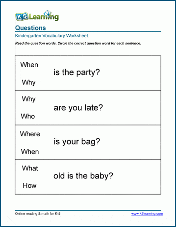 wh questions for first grade wh questions 5 activities