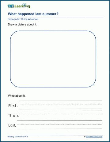 Narrative prompts worksheet