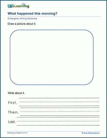 Narrative prompts worksheet