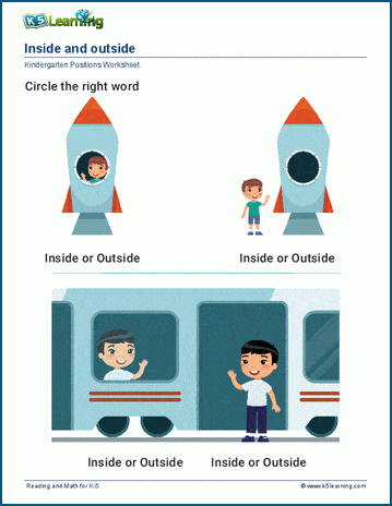 Inside and outside worksheet