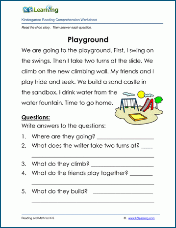 Go Play Do worksheet