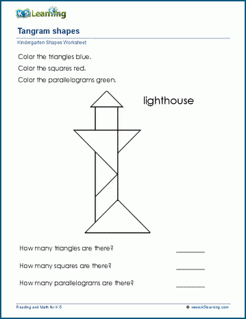 Tangram puzzles for Kindergarten