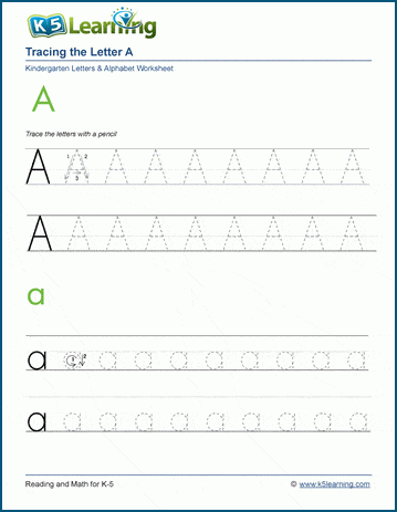 Letter & Number Tracing Book, Preschool Worksheets & Teaching