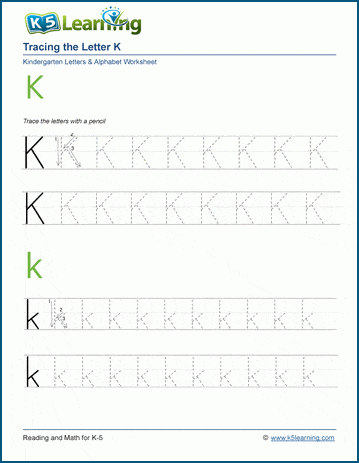 letter k homework