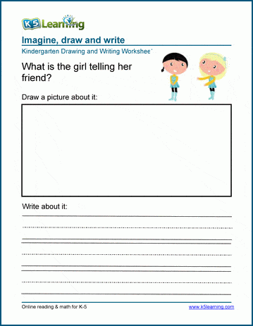 Primary Journal for Writing & Drawing for Kids. Kindergarten