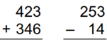 Mixed addition and subtraction example