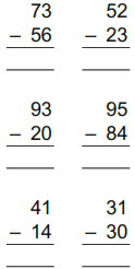 Subtraction with regrouping example