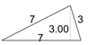 Area of triangles example