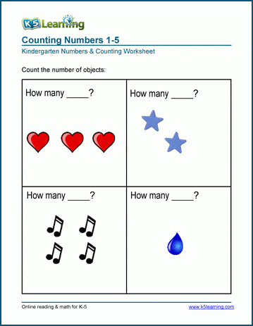 Sample Counting Worksheet