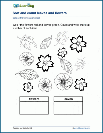 Sort and count worksheets