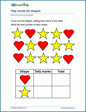 Tally sheets worksheets