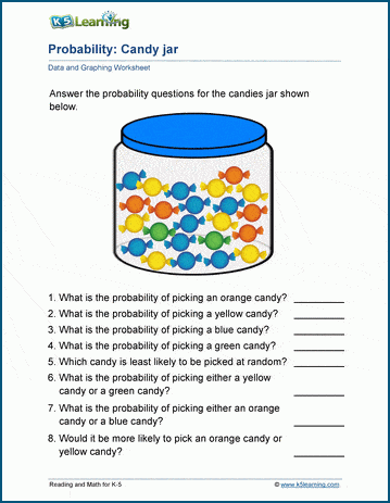 probability worksheets k5 learning