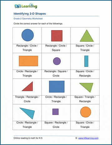 Sample Geometry Worksheet