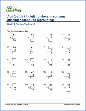 10 free math worksheets grade 1 k5 pdf printable docx