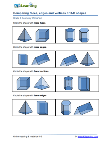 2nd Grade Geometry Worksheets