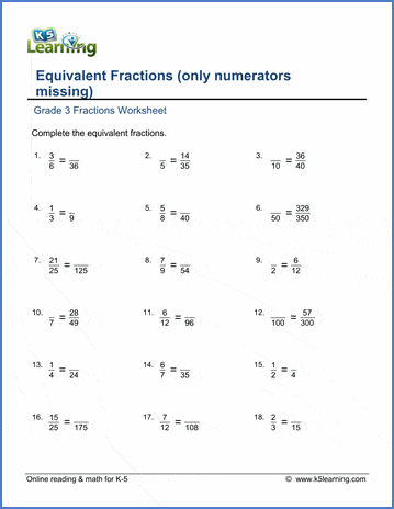 Counting and Equivalent Fractions