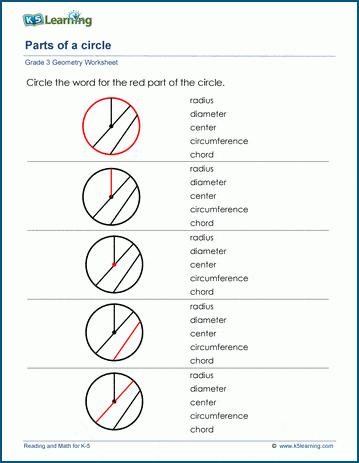 Circles worksheets | K5 Learning