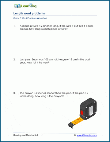 problem solving length year 3