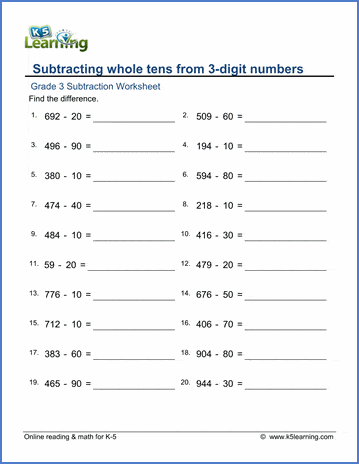 my homework lesson 5 subtract three digit numbers