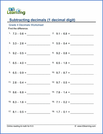 Rounding to 1 Decimal Place 