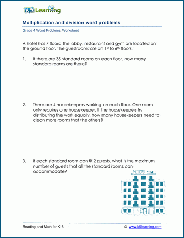 division worksheets grade 4