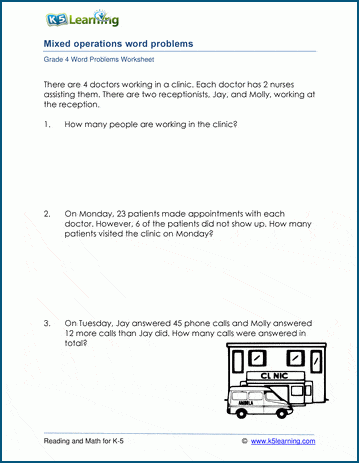 problem solving questions for grade 4