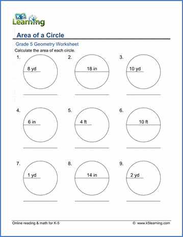 Circumference And Area Of Circles Worksheet Answers ...