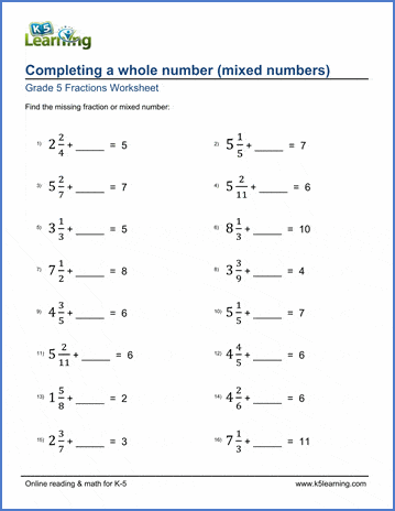 Complete whole. Addition of fractions 5 Grade. Addition and Subtraction of fractions Worksheet. Fractions Worksheets Grade 5. Mixed numbers and fractions.