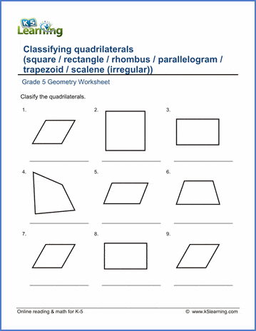 Grade 5 Geometry Worksheets - free & printable | K5 Learning