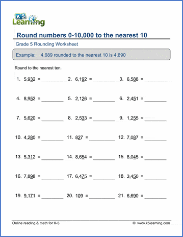 Grade 4 Rounding off to the nearest 10 • Teacha!