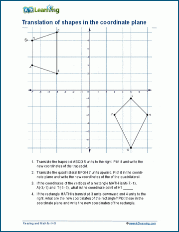 translations in the coordinate plane common core geometry homework answers