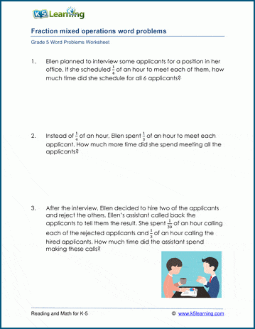 problem solving with fractions grade 4