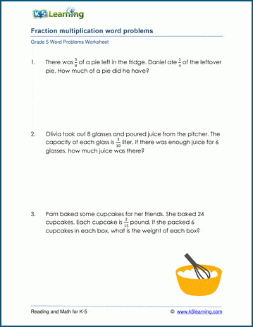 problem solving involving multiplication of fraction