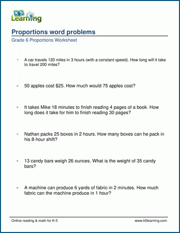 problem solving grade 6 math worksheets