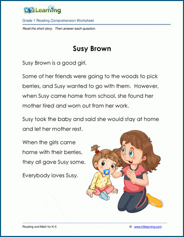 Grade 1 Children's Fable - Susy Brown