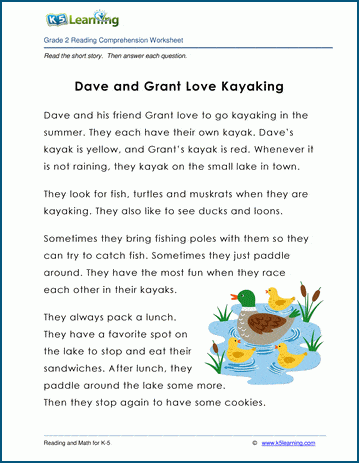 dave and grant love kayaking grade 2 children s story k5 learning