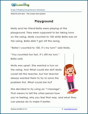 Grade 2 Children's Story - Playground