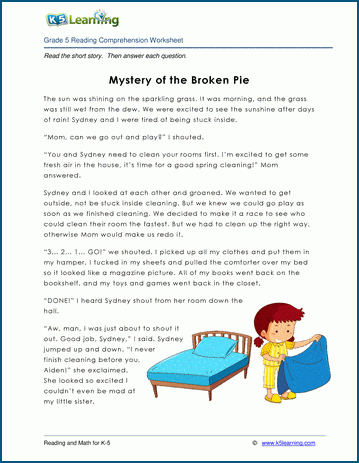 Mystery of the Broken Pie - Grade 5 Children's Story | K5 Learning