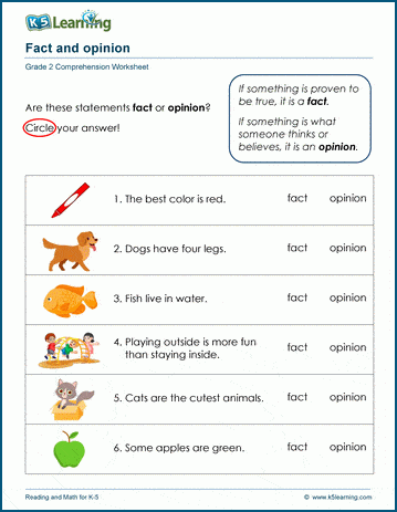 Fact or opinion? | K5 Learning
