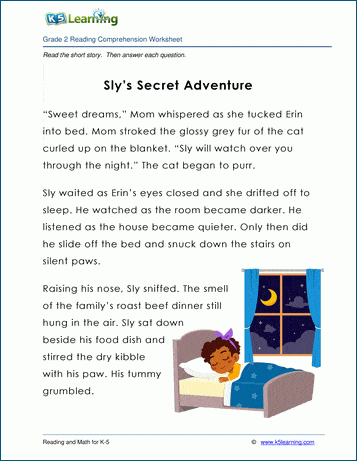 Grade 2 Children's Story - Sly's Secret Adventure