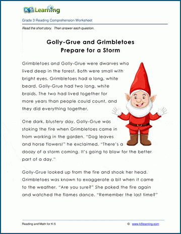 Golly Grue and Grimbletoes - Grade 3 Fable