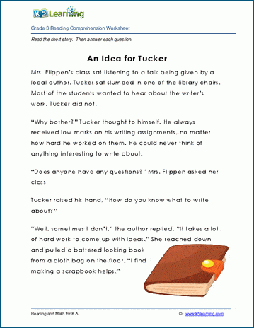 Grade 3 Children's Story - An Idea for Tucker