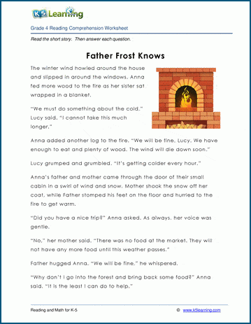 Father Frost Knows - Grade 4 Children's Fable | K5 Learning