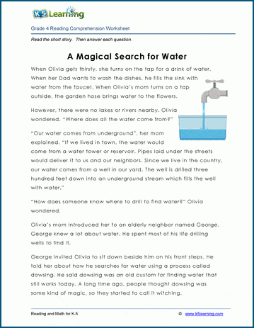 Grade 4 story - a magical search for water