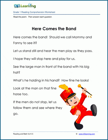Grade 1 Children's Fable - Here Comes the Band