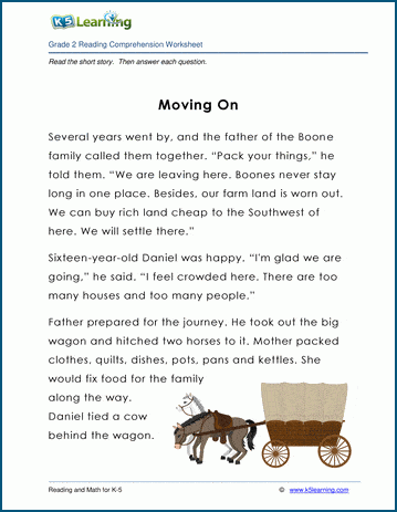 Grade 2 Children's Fable - Moving On